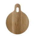 Oval Oak Cutting Board w/ Hang Tab